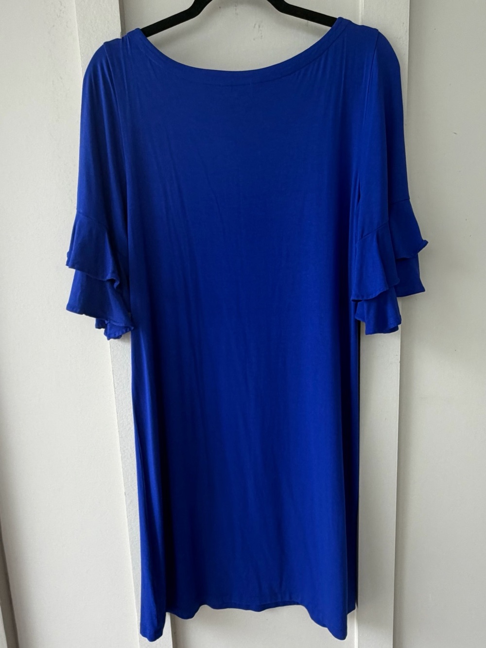 Lilly Pulitzer Royal Blue Ruffle Sleeve Midi Dress - Picture 3 of 3